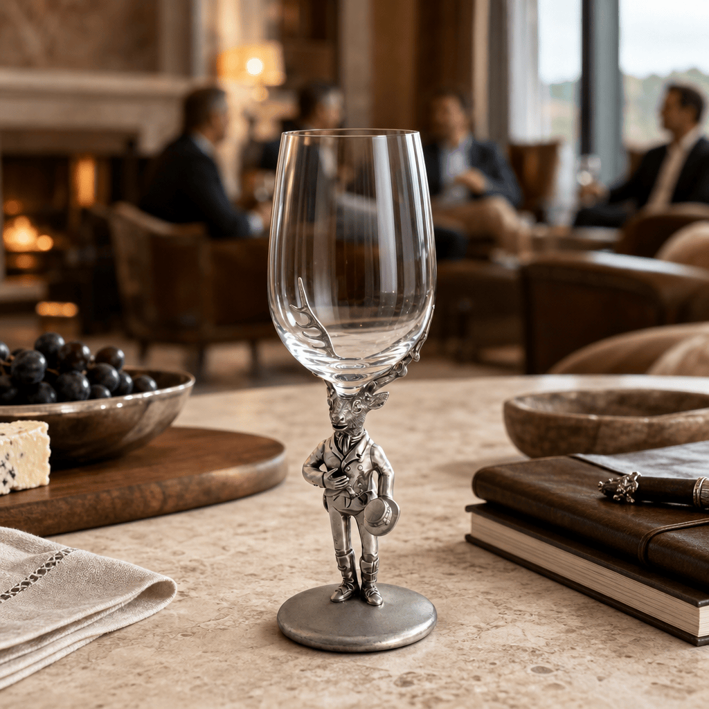 Gentleman Elk Wine Glass 8