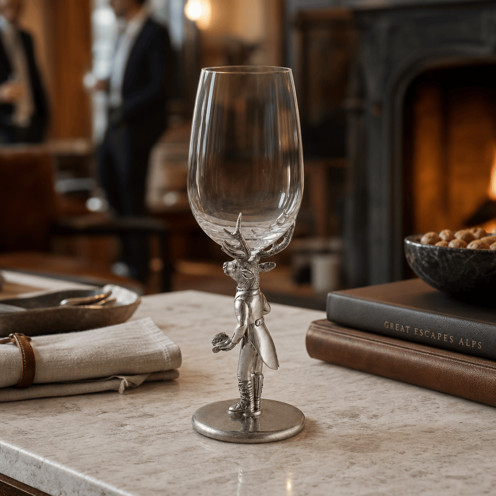 Gentleman Elk Wine Glass 9