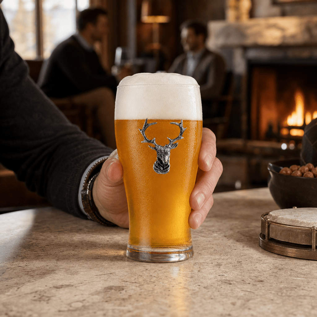 Elk Head Beer Glass 6