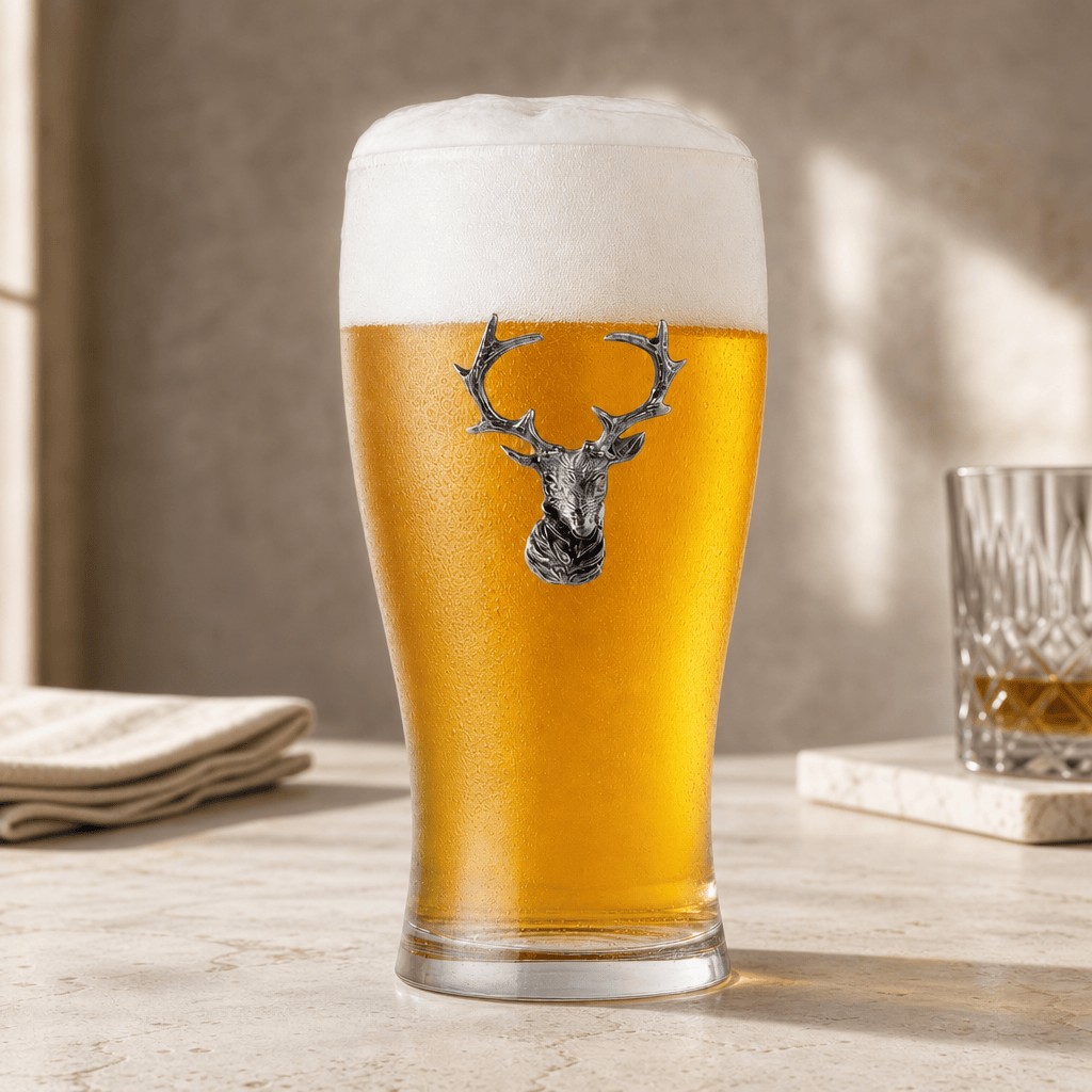 Elk Head Beer Glass 2
