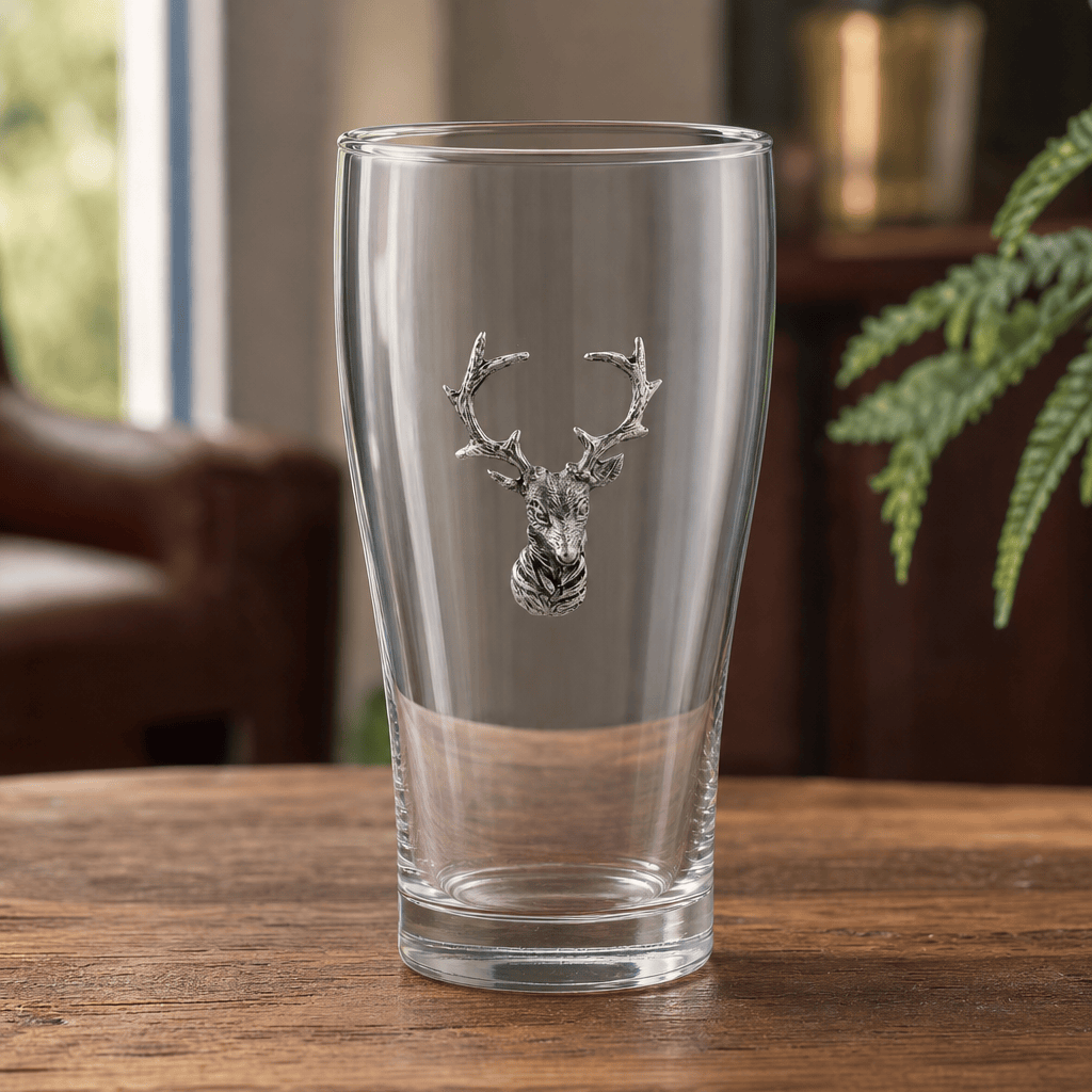 Elk Head Beer Glass 10