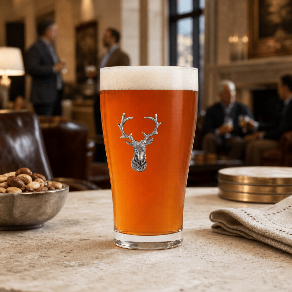Elk Head Beer Glass 8