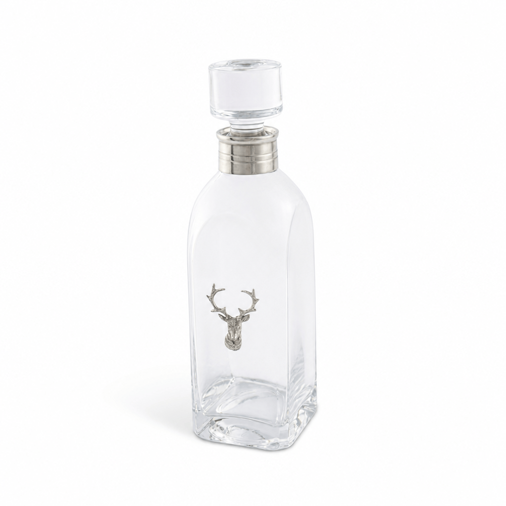 Elk Bust Tall Decanter 1