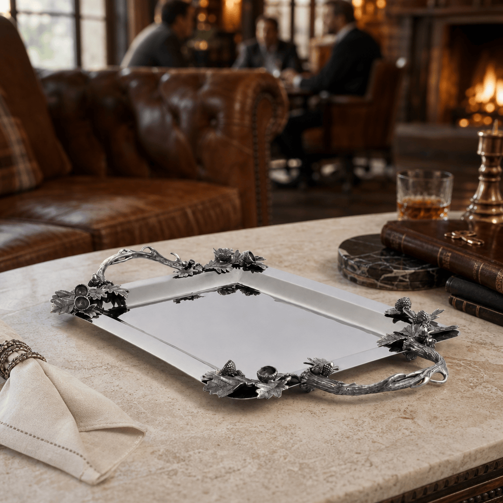 Fallen Antler Stainless Serving Tray 8