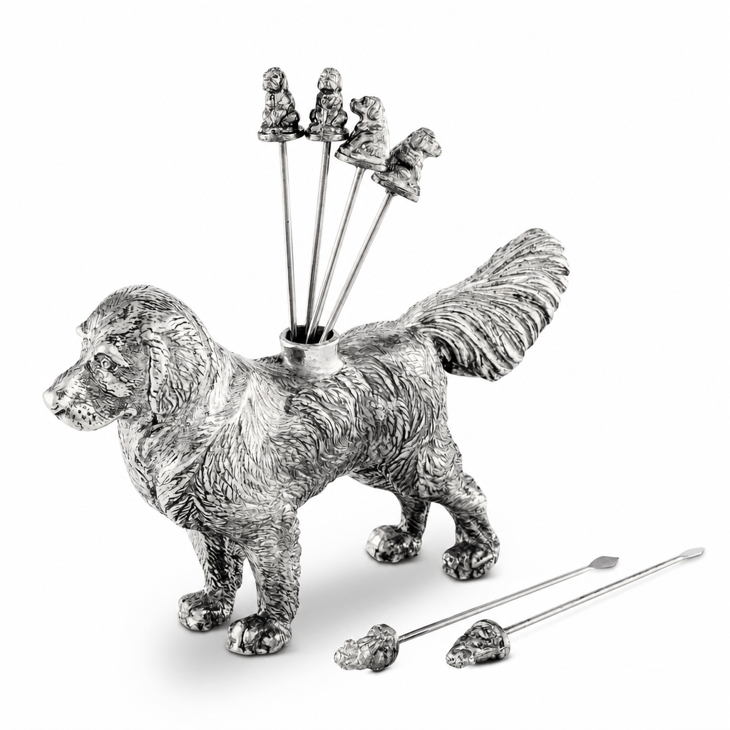 Pewter Retriever Cheese Picks 1