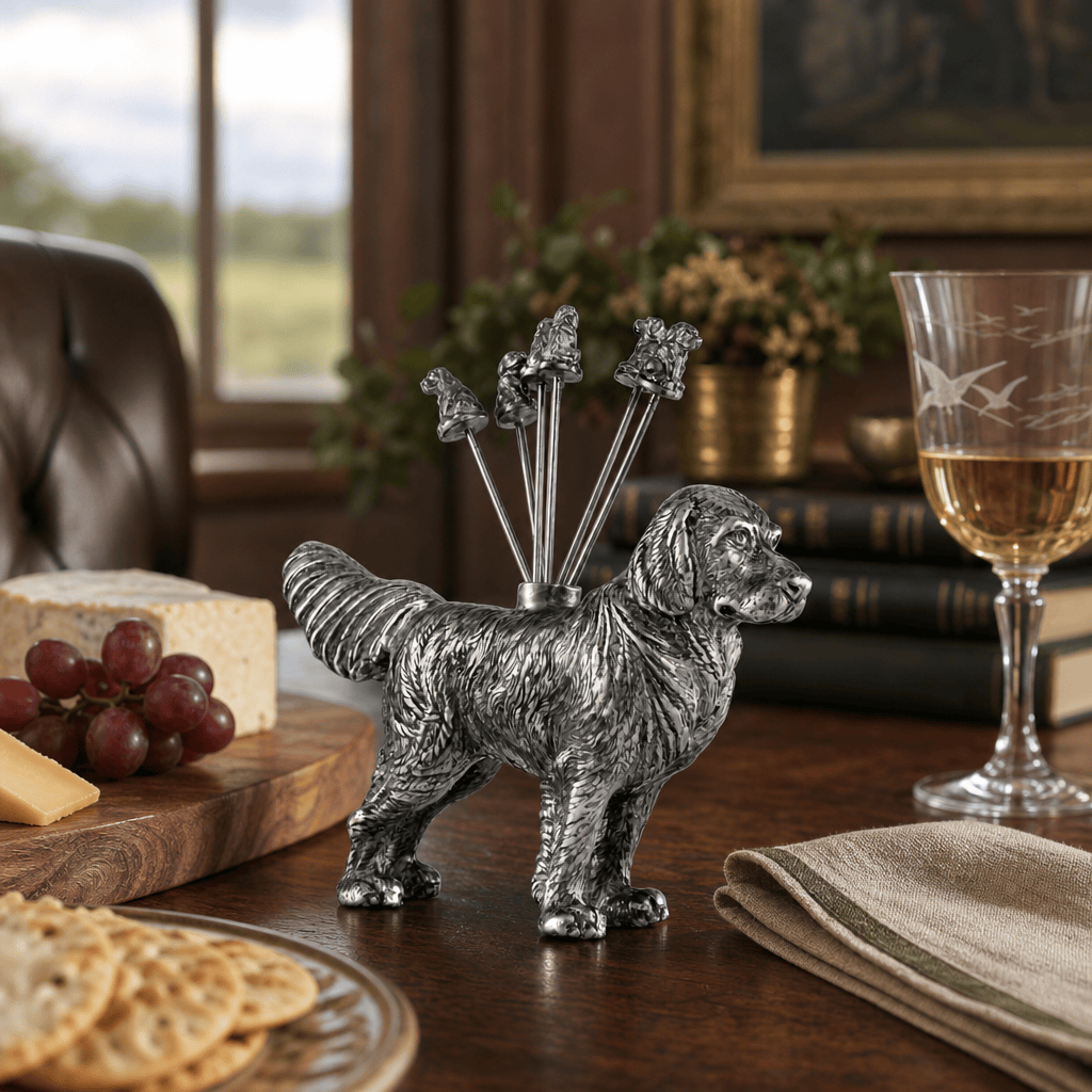 Pewter Retriever Cheese Picks 7