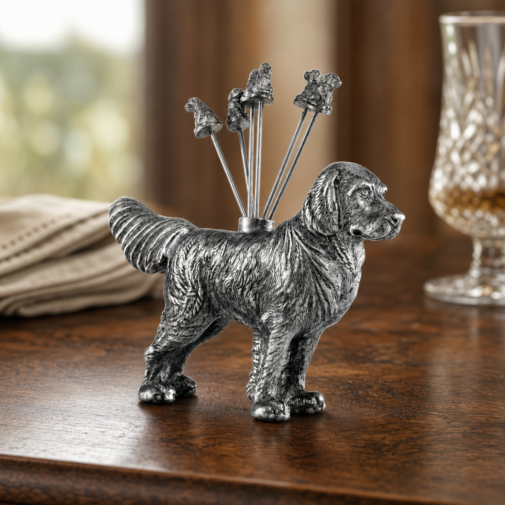 Pewter Retriever Cheese Picks 3