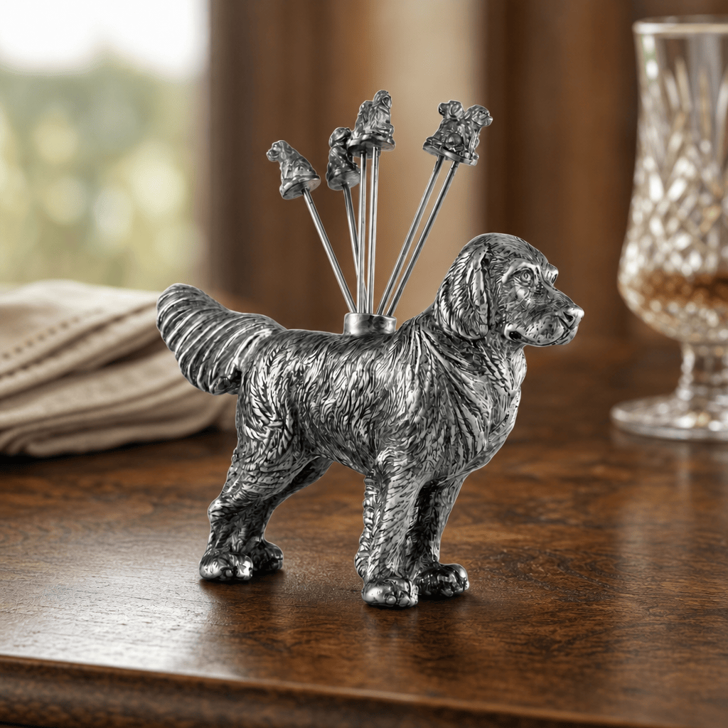 Pewter Retriever Cheese Picks 3