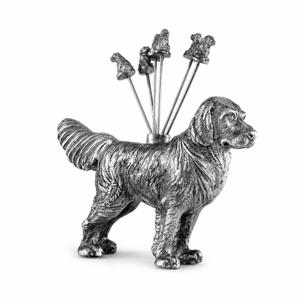 Pewter Retriever Cheese Picks 11