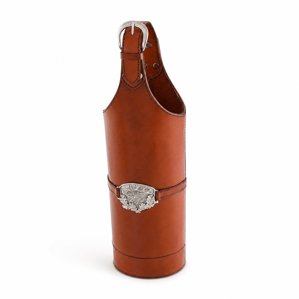 Leather Elk Single Wine Bottle Carrier 7