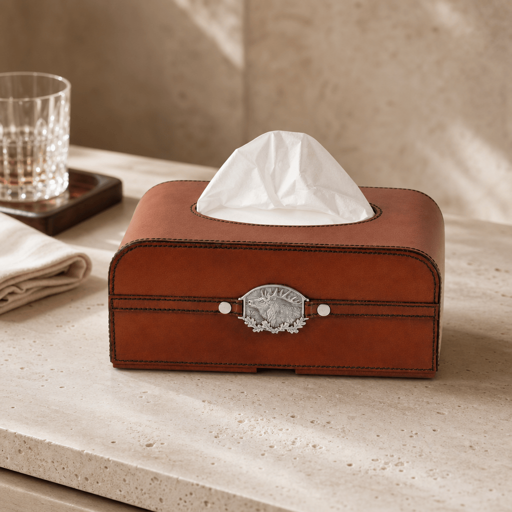Leather Elk Tissue Box 2