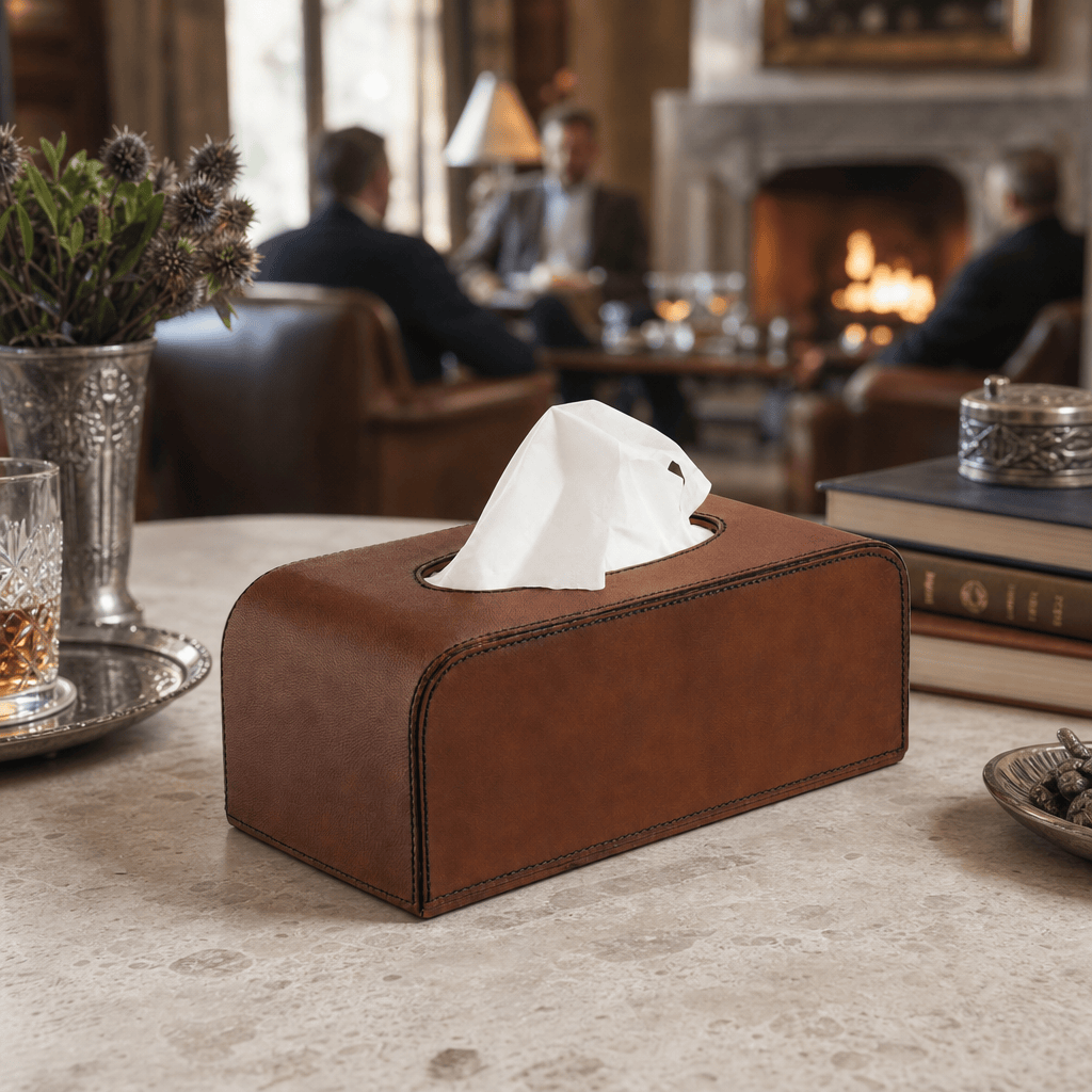 Leather Elk Tissue Box 7