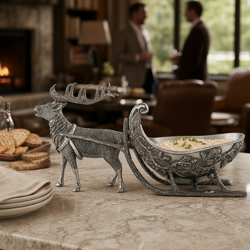Reindeer Sleigh Dip Bowl 4