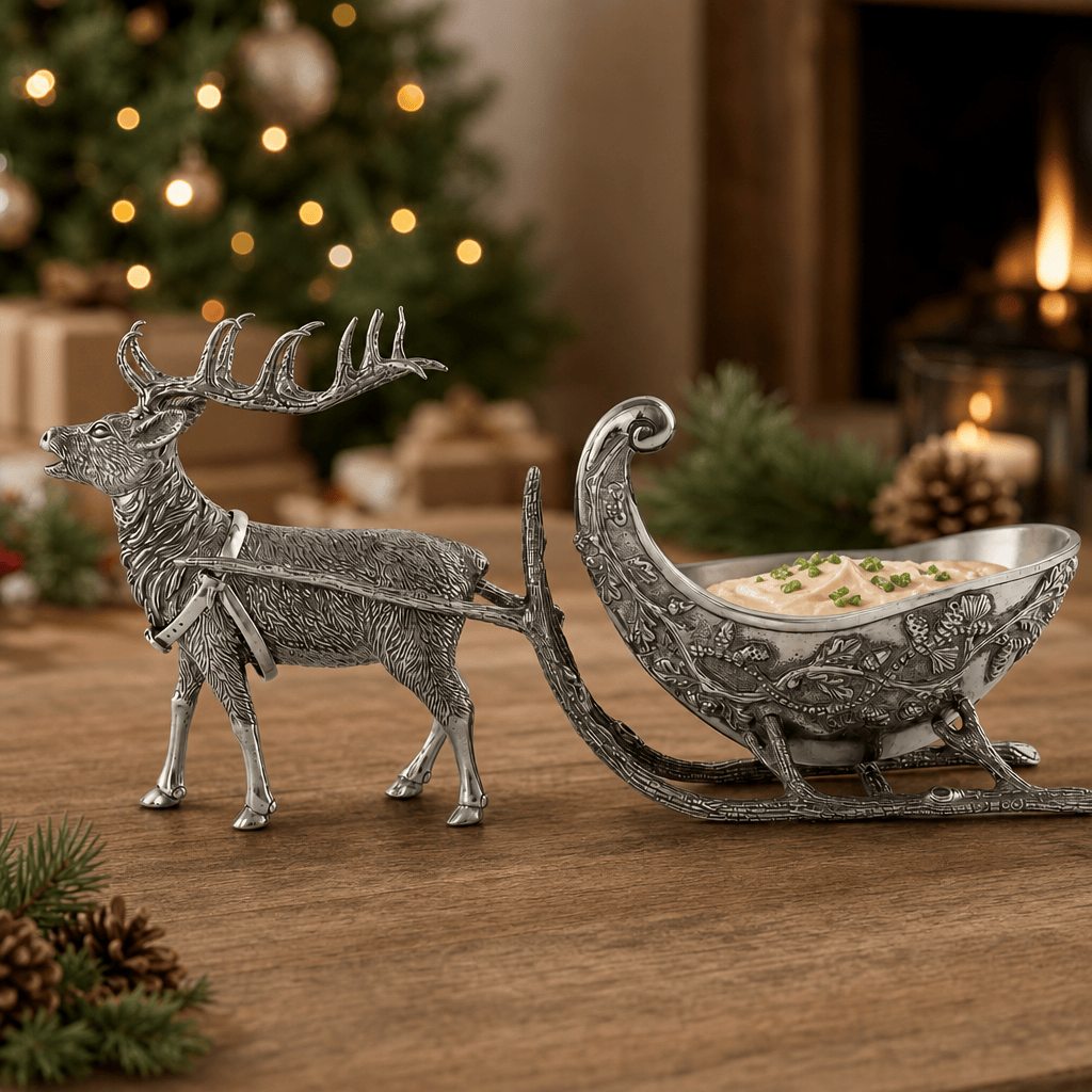 Reindeer Sleigh Dip Bowl 1