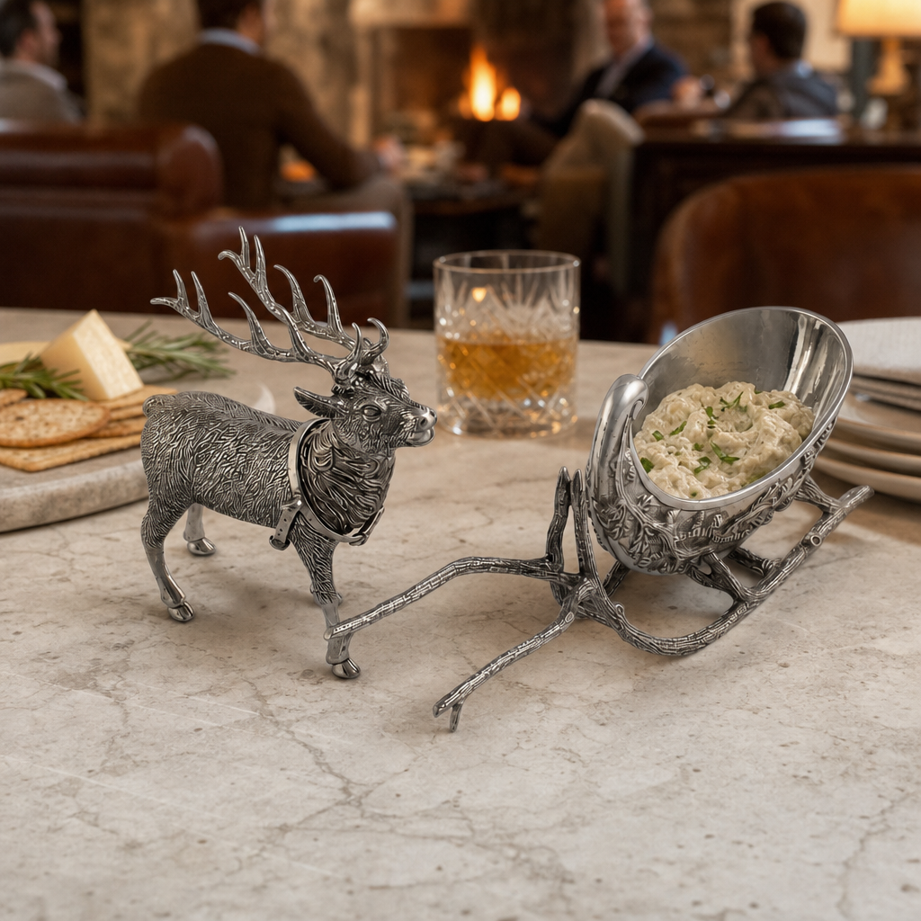 Reindeer Sleigh Dip Bowl 6