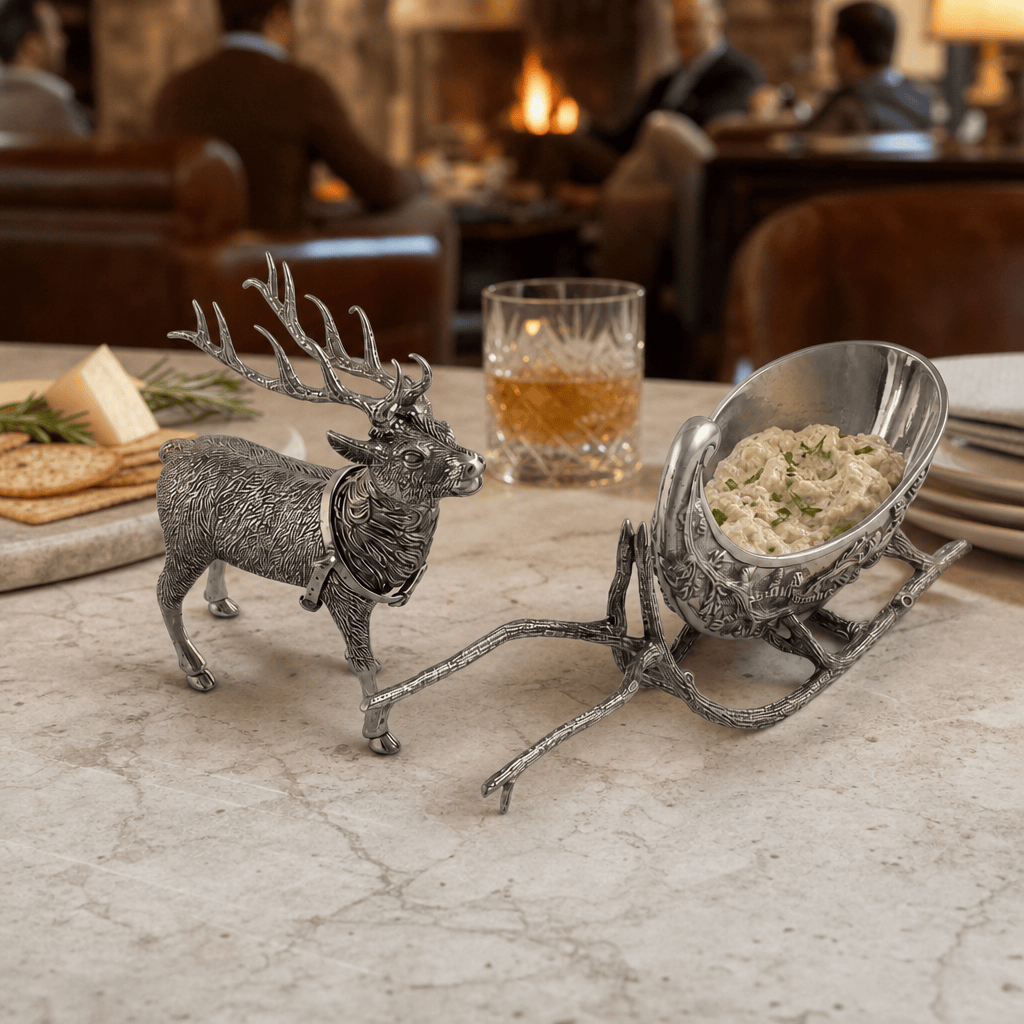 Reindeer Sleigh Dip Bowl 6