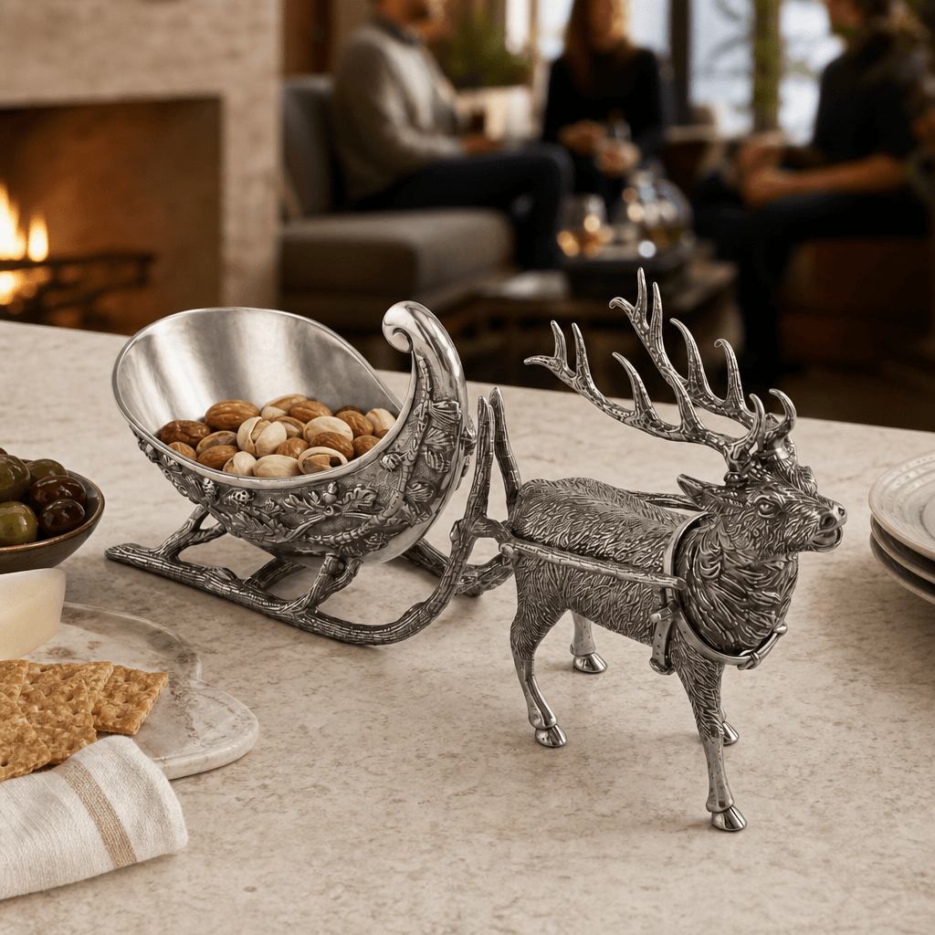 Reindeer Sleigh Dip Bowl 7