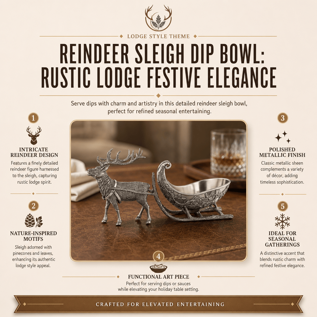 Reindeer Sleigh Dip Bowl 11
