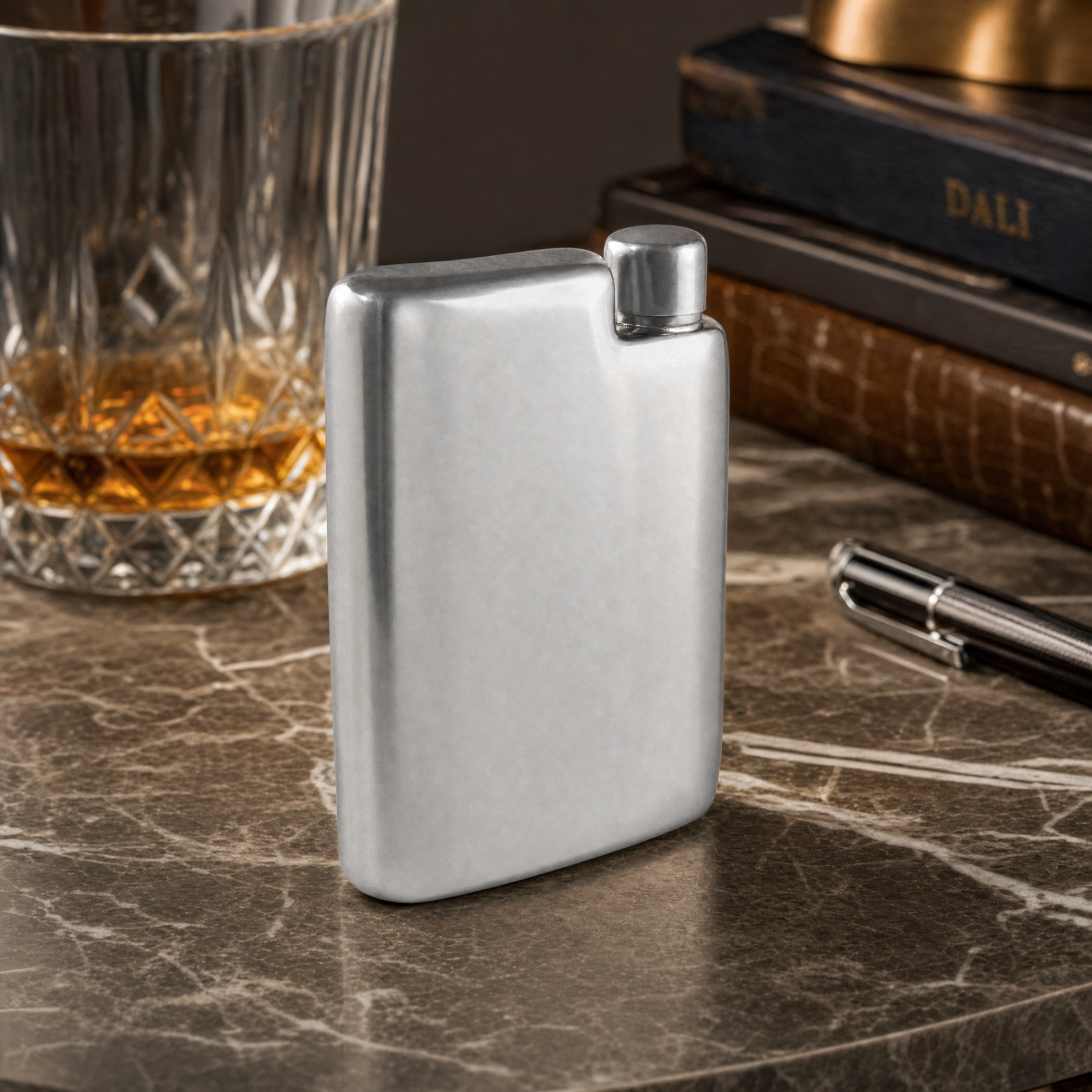 Classic Pewter Flask 2