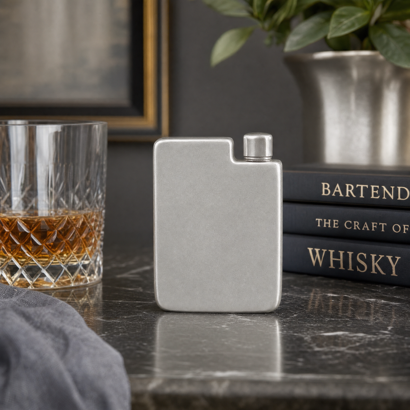 Classic Pewter Flask 3