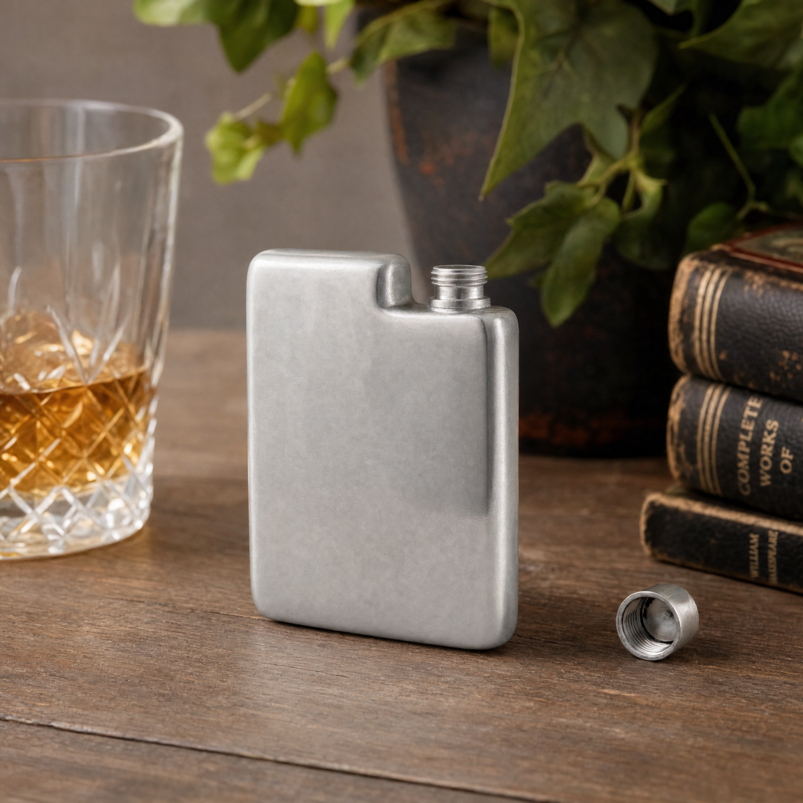 Classic Pewter Flask 4