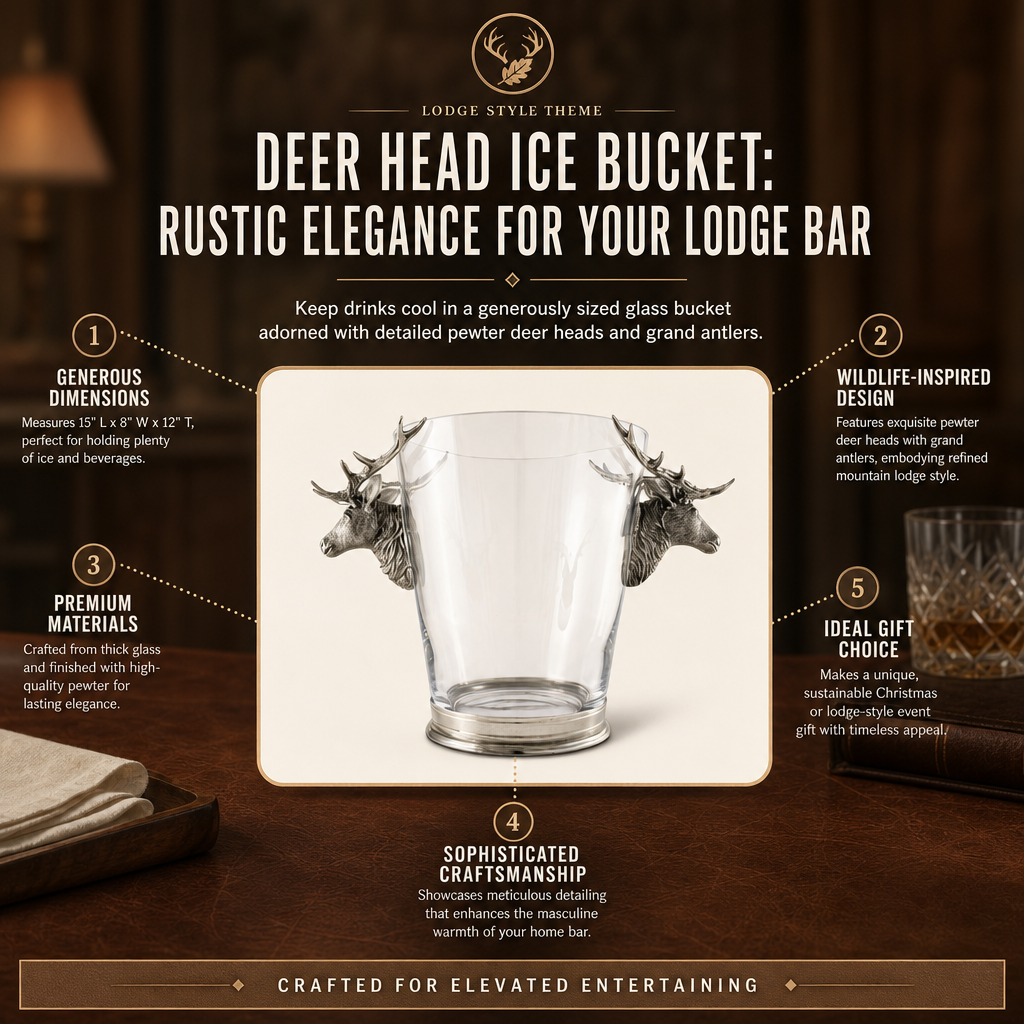 Deer Head Ice Bucket 11