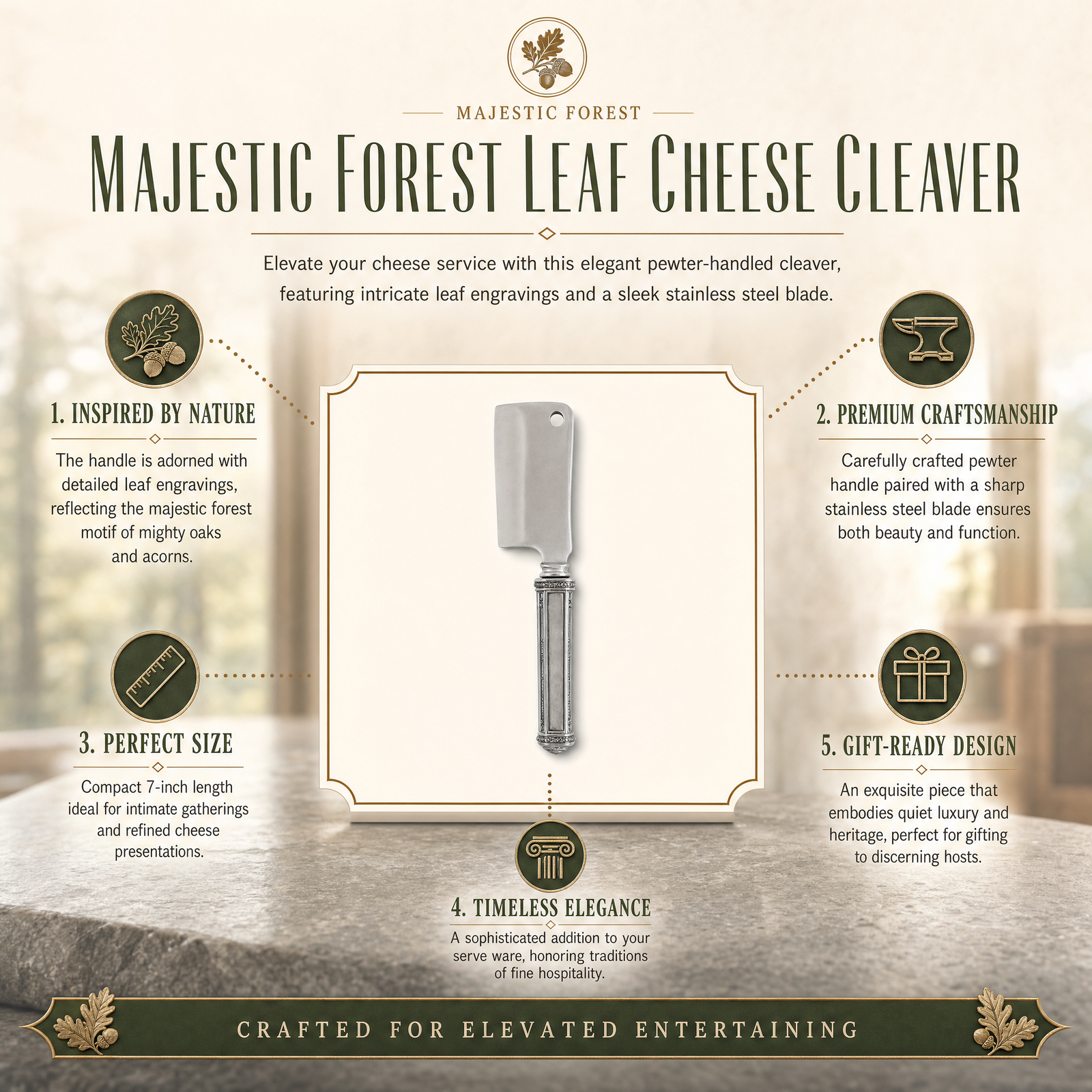 Leaf Cheese Cleaver 4