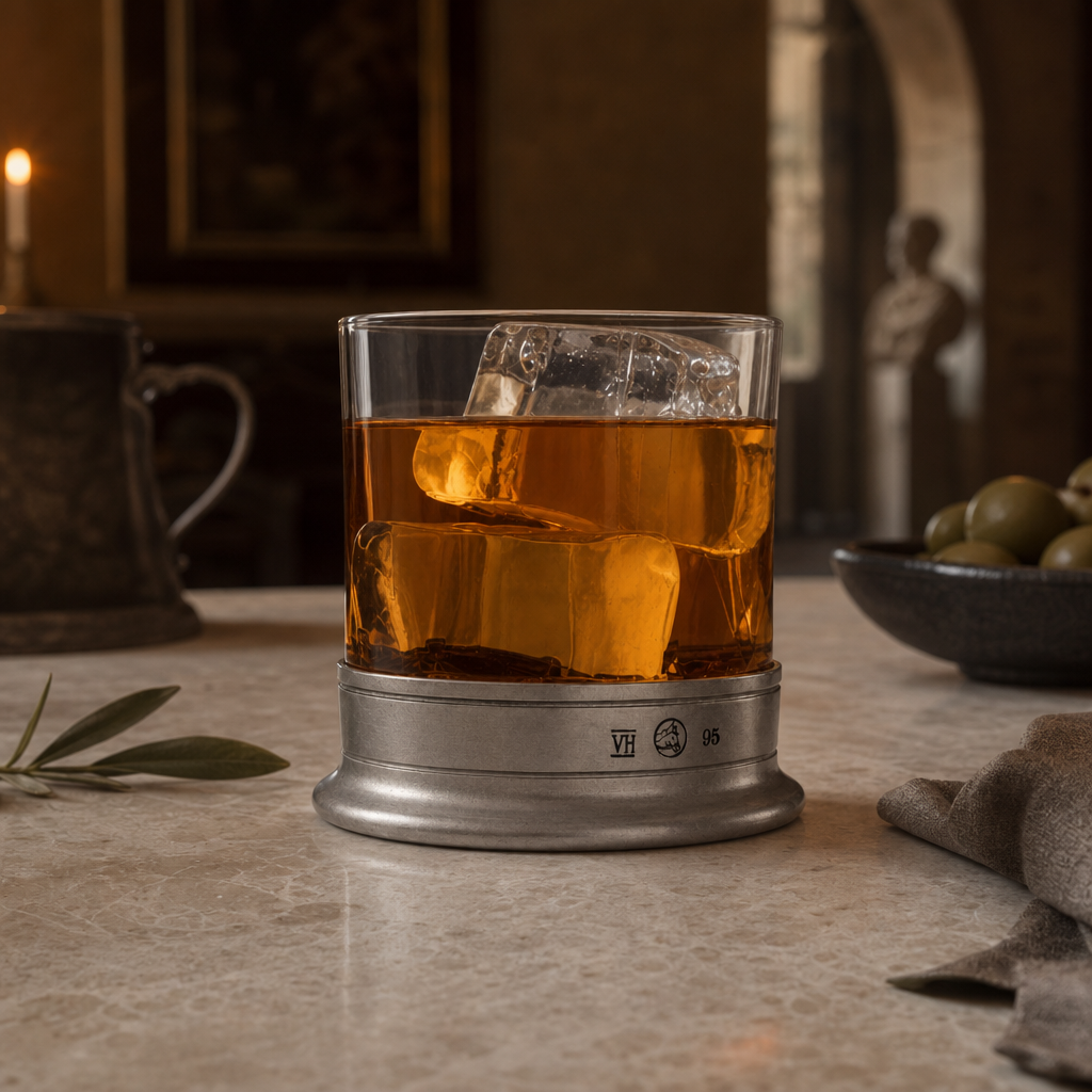 Double Old-Fashioned - Hatched Glass 7