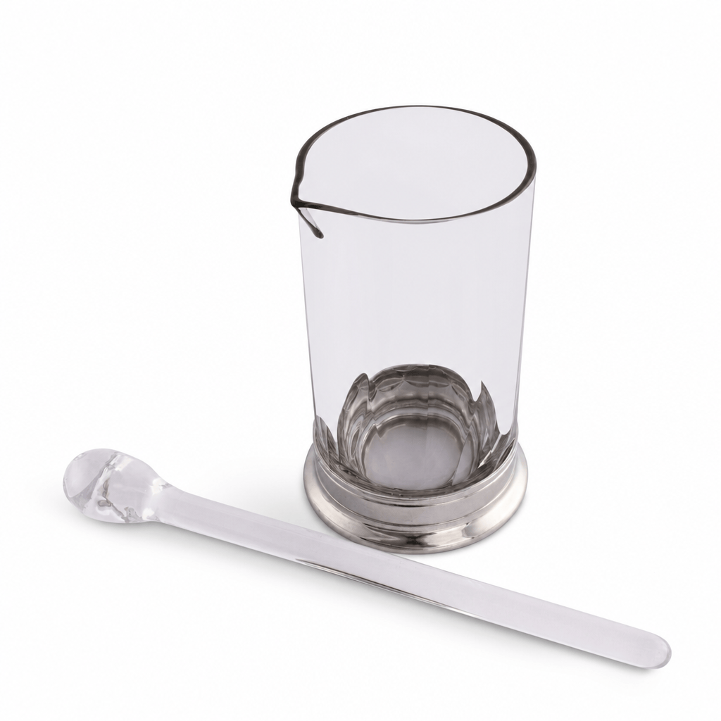 Mixing Pitcher and Stirrer - Hatched Glass 8
