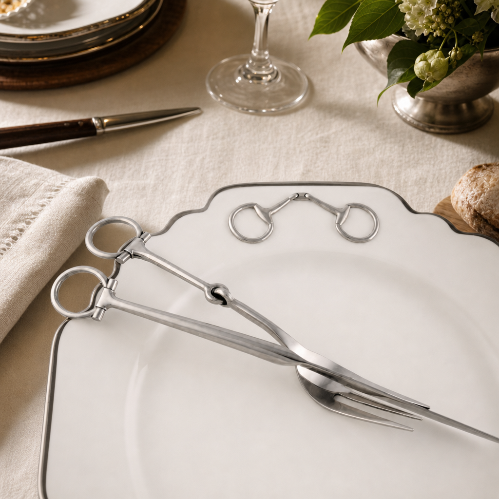 Bit Five piece Flatware Set - Stainless Steel Matt Silver 9