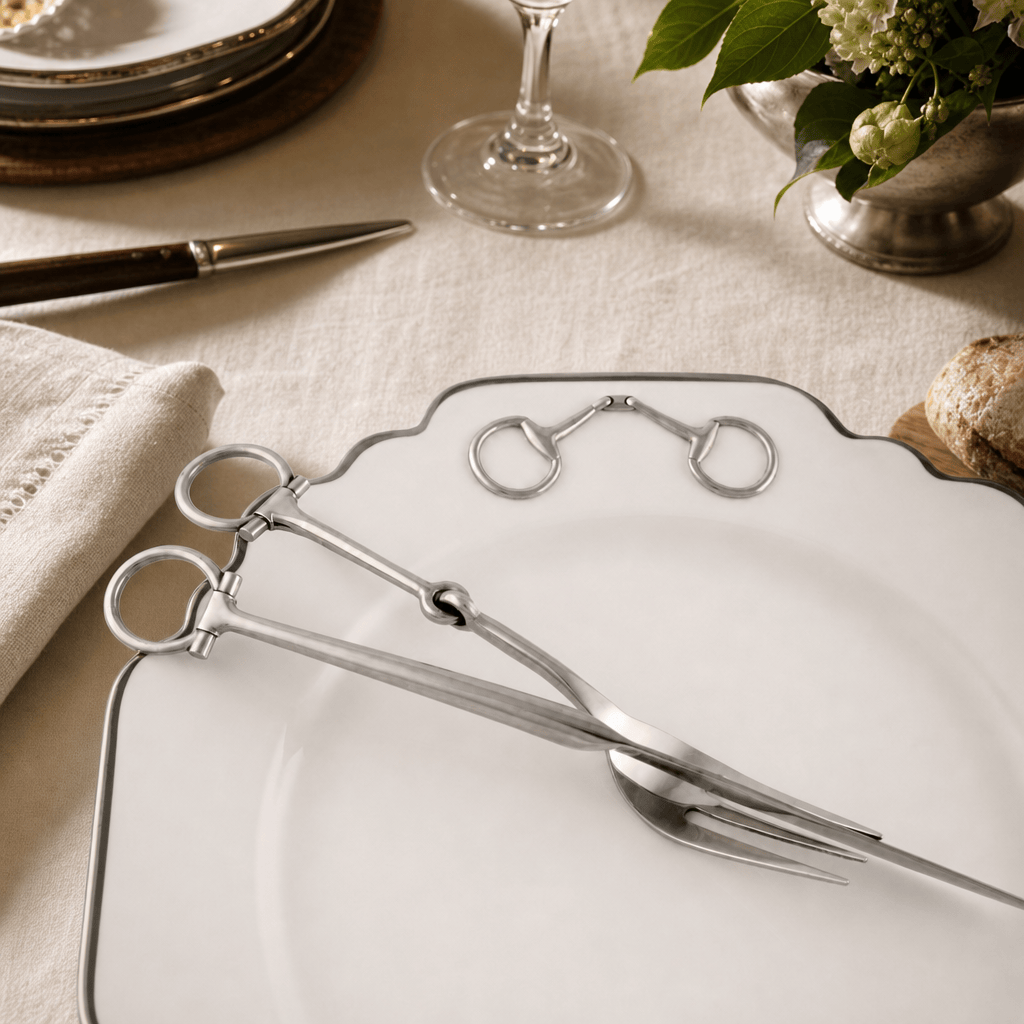 Bit Five piece Flatware Set - Stainless Steel Matt Silver 9