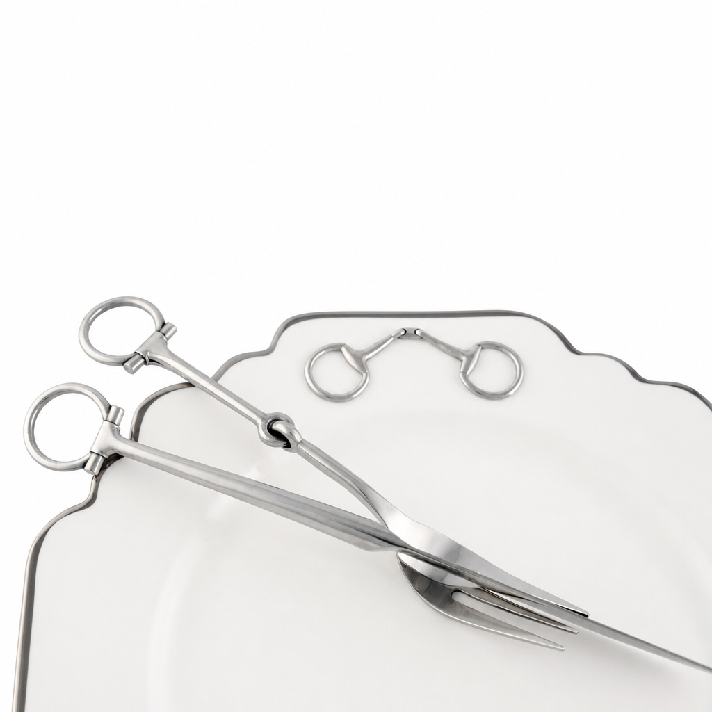 Bit Five piece Flatware Set - Stainless Steel Matt Silver 8