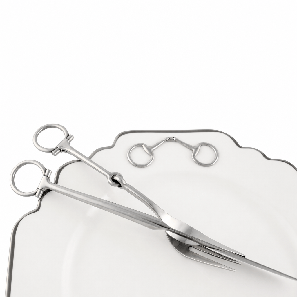 Bit Five piece Flatware Set - Stainless Steel Matt Silver 8