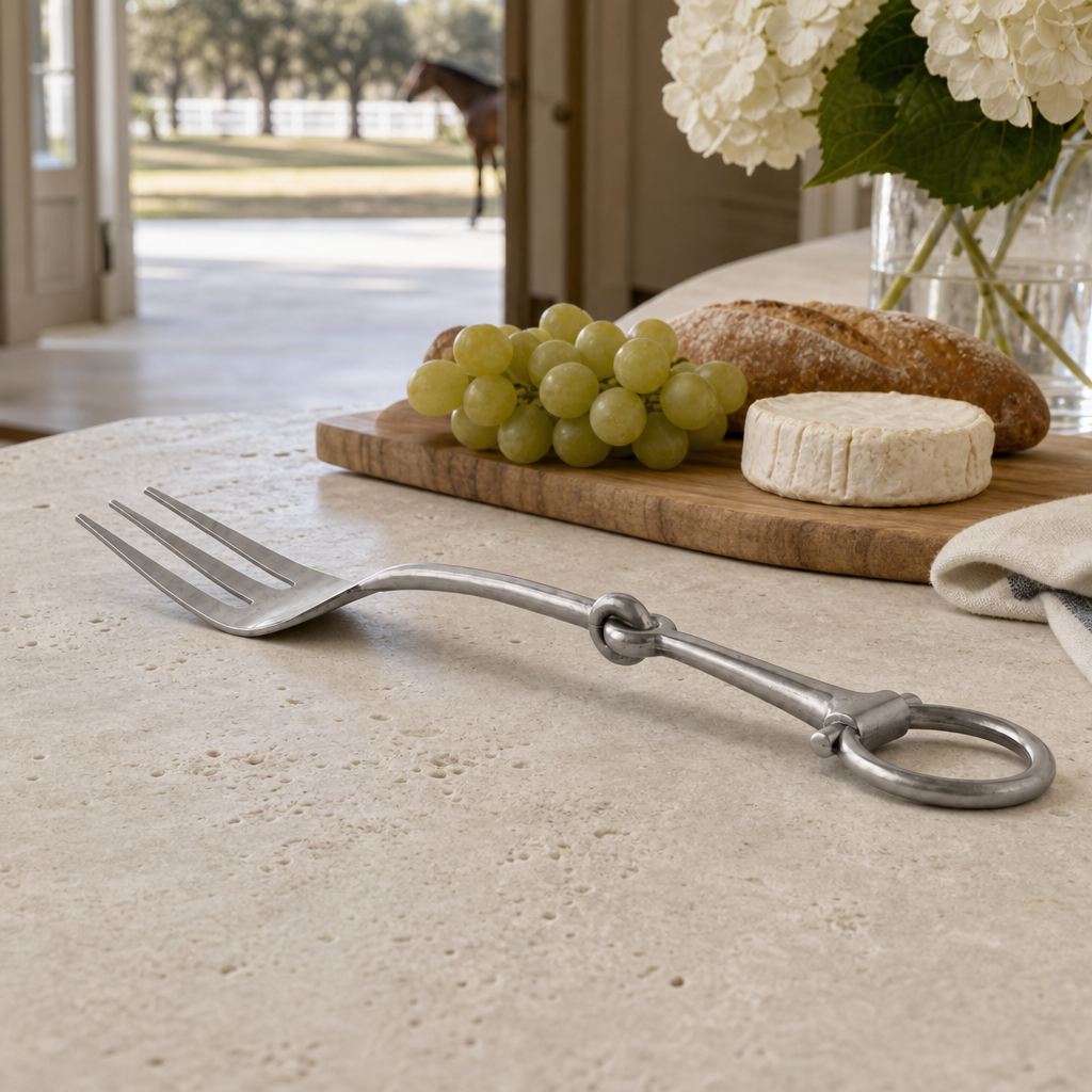 Bit Serving Fork - Stainless Steel Matt Silver 8