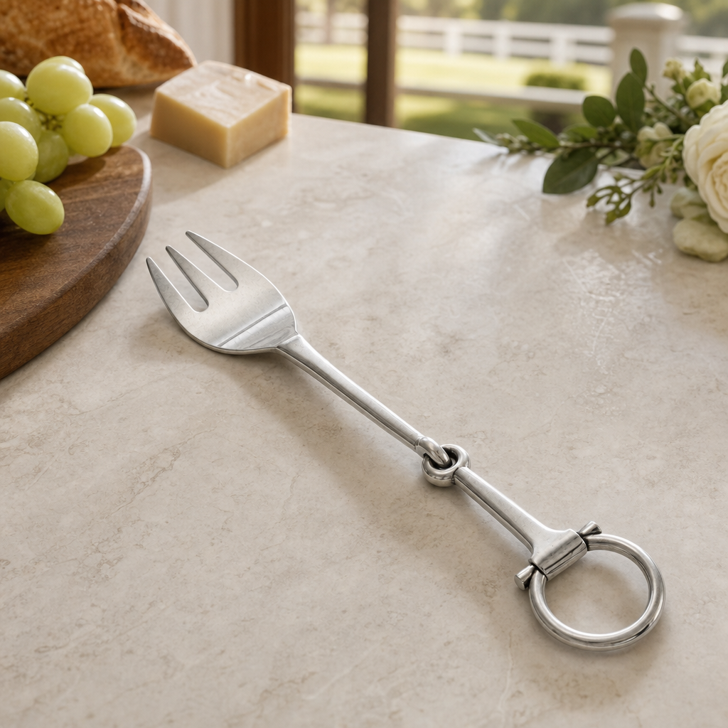 Bit Serving Fork - Stainless Steel Matt Silver 9