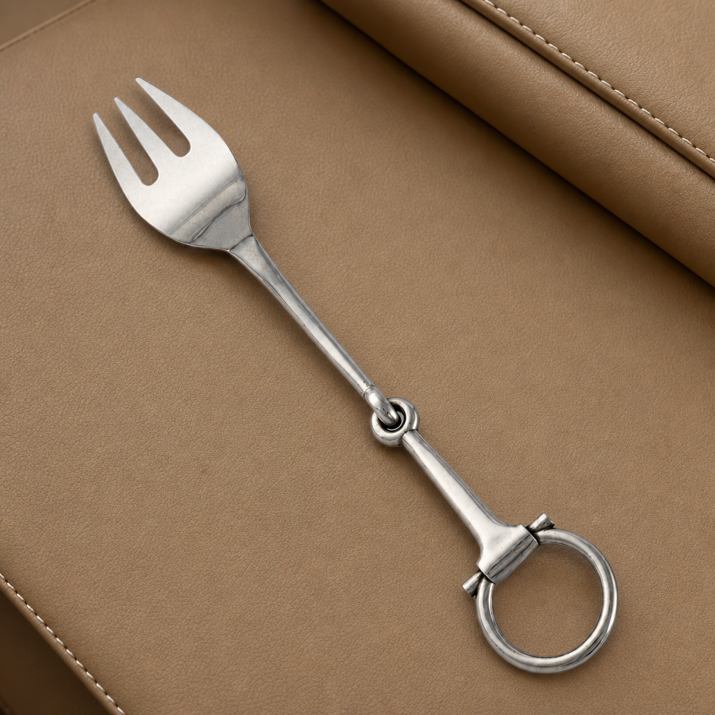 Bit Serving Fork - Stainless Steel Matt Silver 5