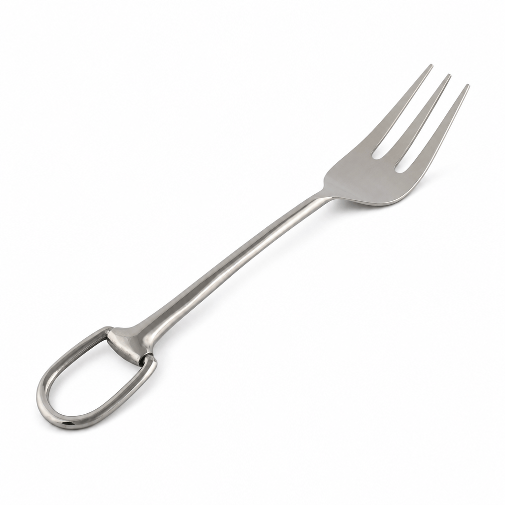 Stirrup Server Fork - Stainless Steel Matte Silver 1