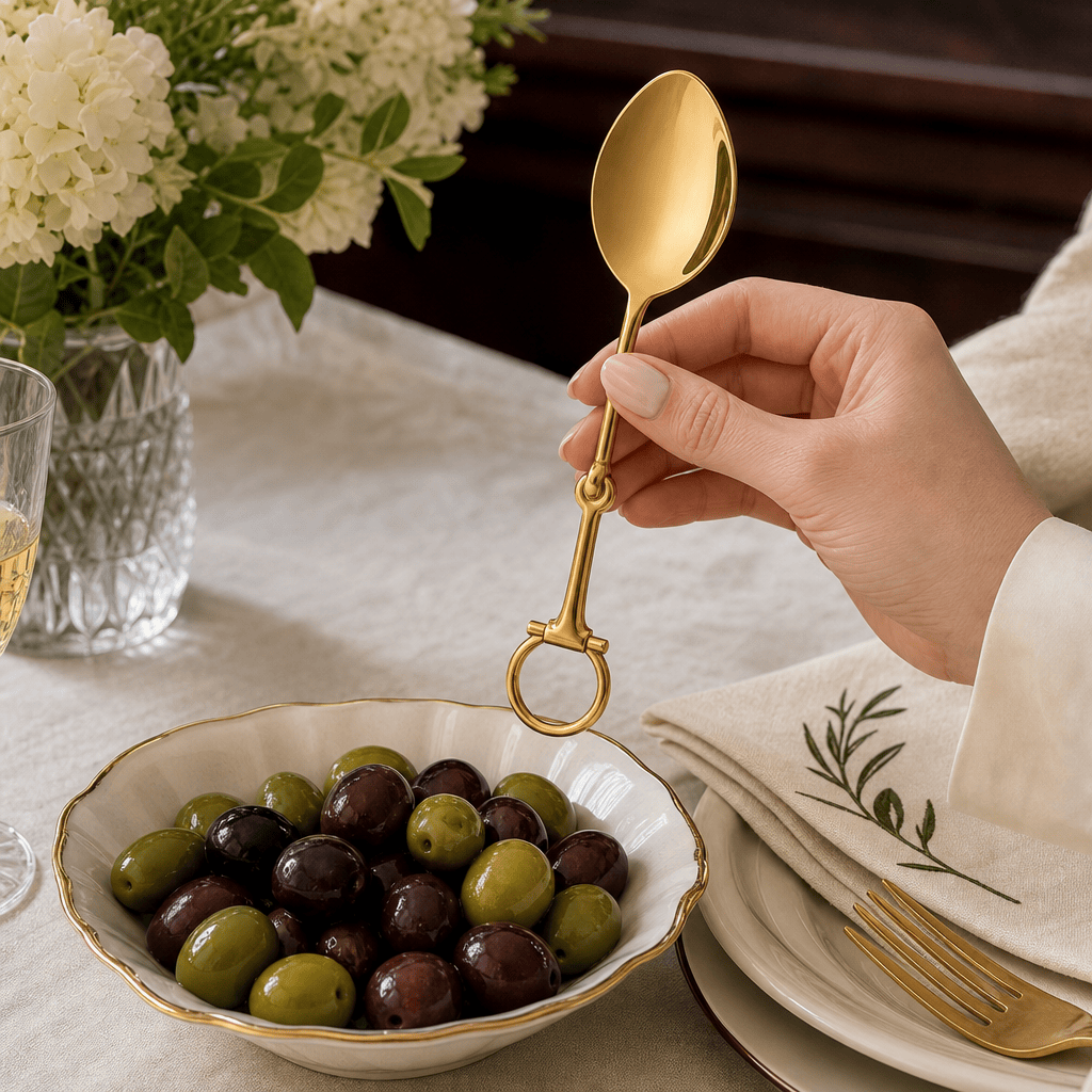 Bit Serving Spoon - Stainless Steel Shiny Gold 5