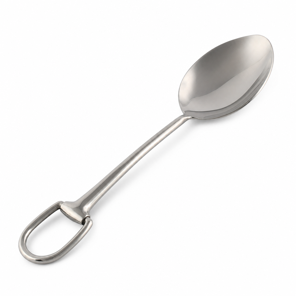 Stirrup Serving Spoon - Stainless Steel Matte Silver 1