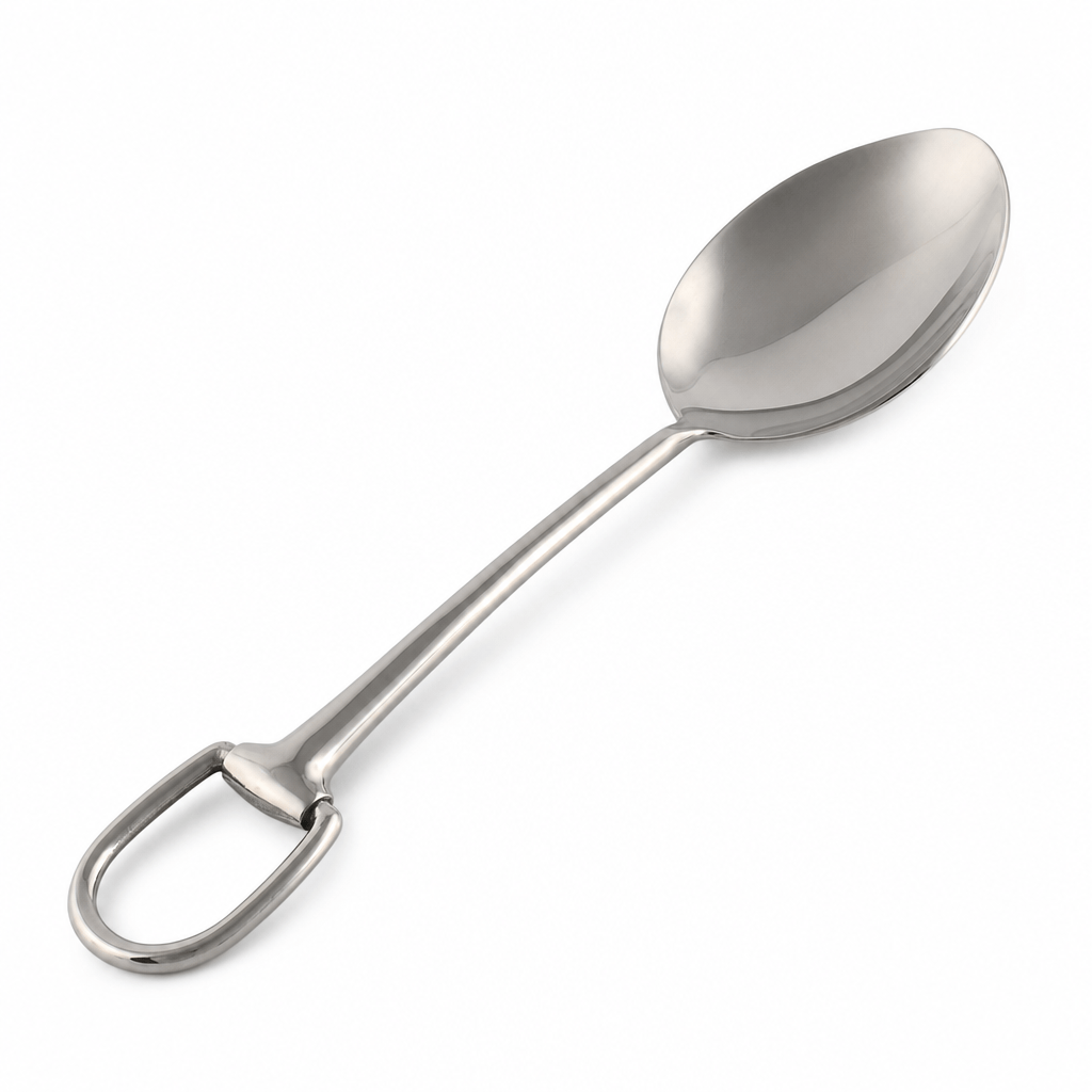 Stirrup Serving Spoon - Stainless Steel Matte Silver 1