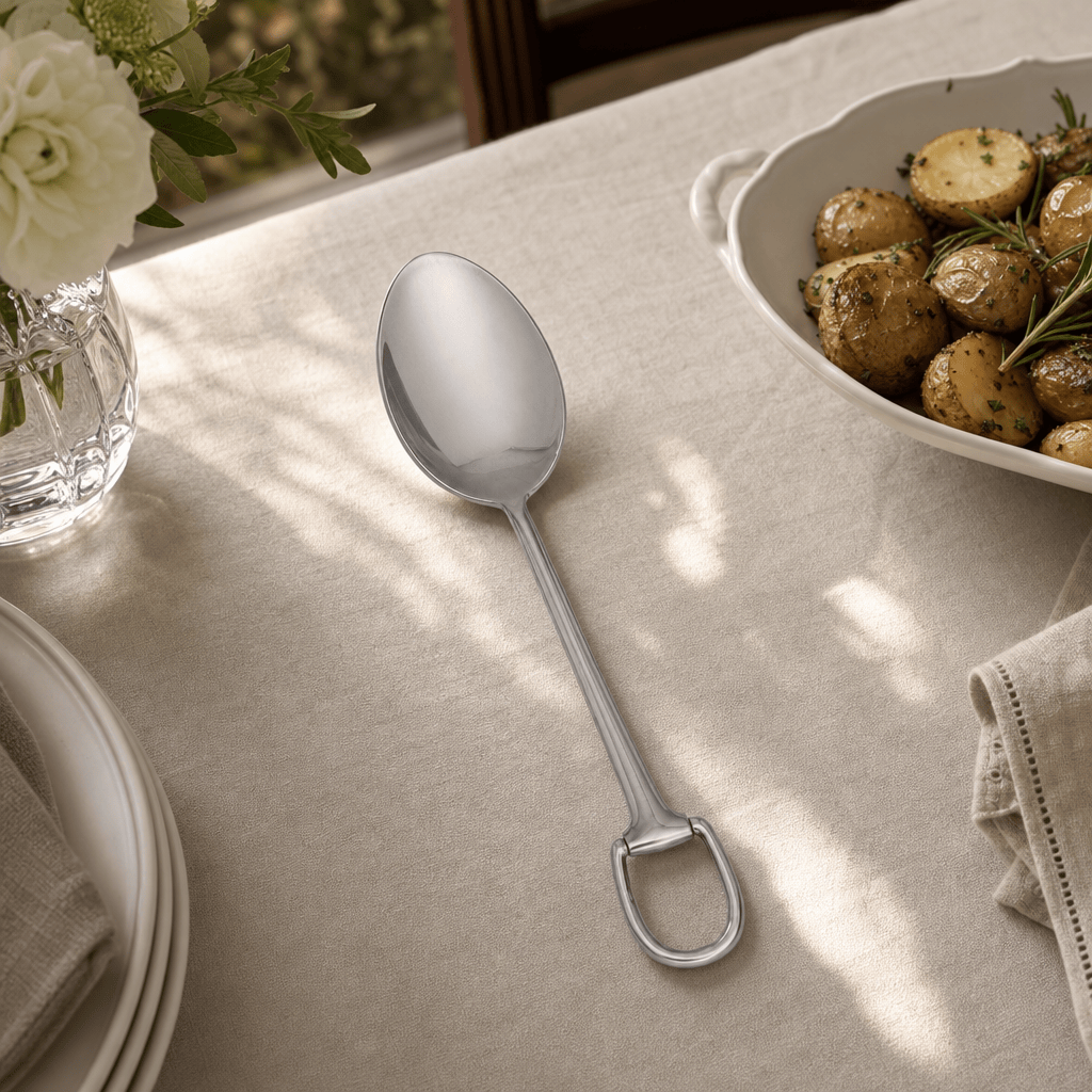 Stirrup Serving Spoon - Stainless Steel Matte Silver 5