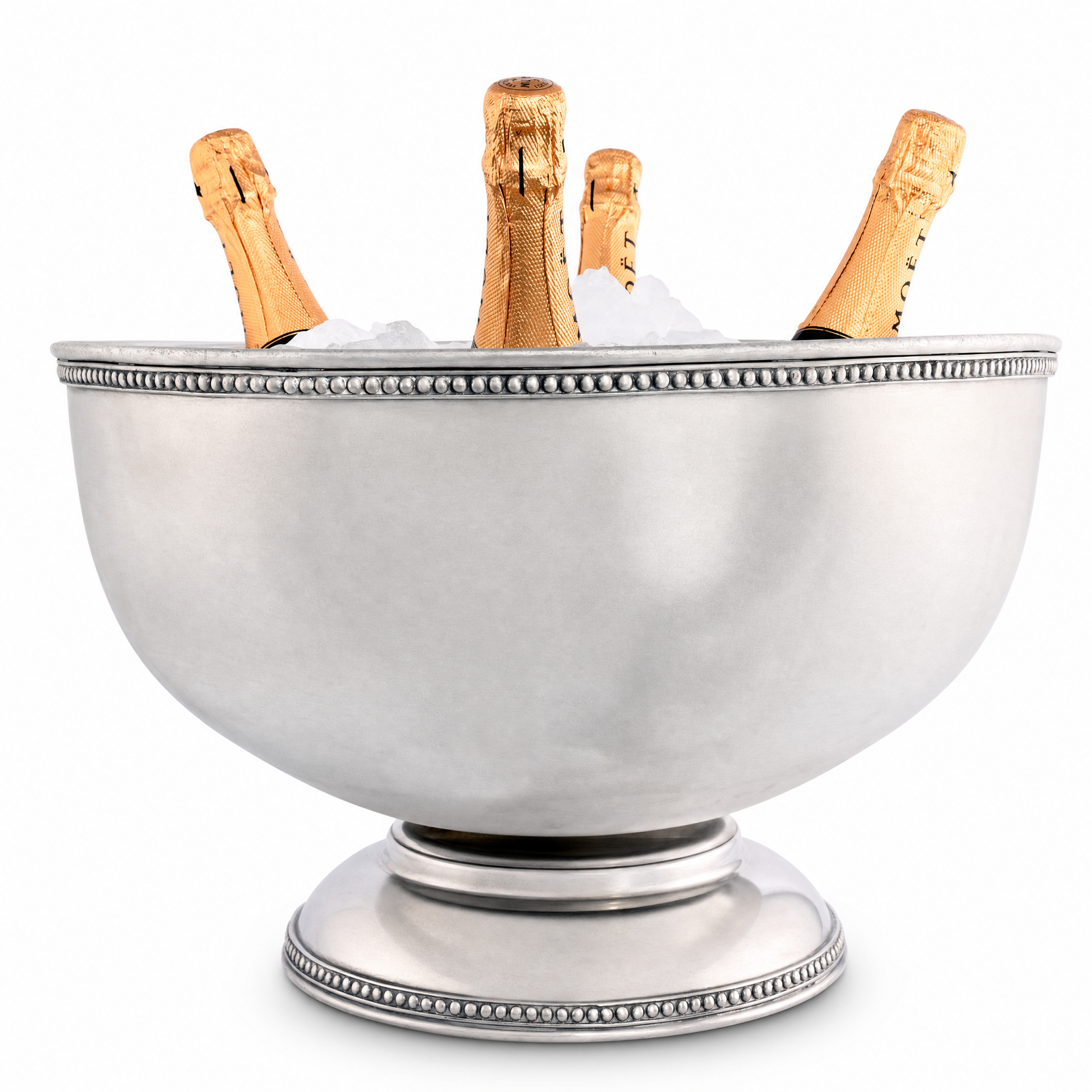 Pewter Medici Bead Ice Tub/Punch Bowl 1
