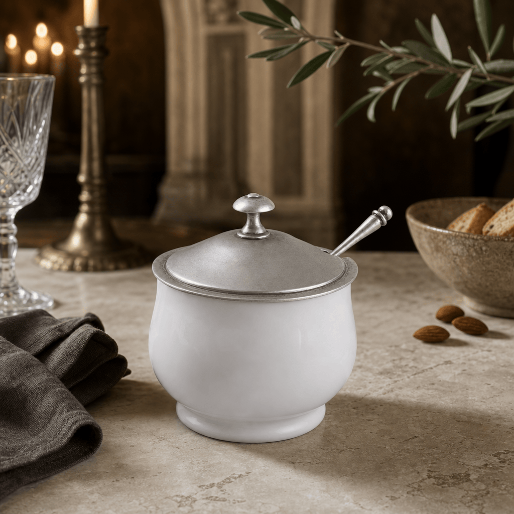 Classic Sugar Bowl and Spoon 7