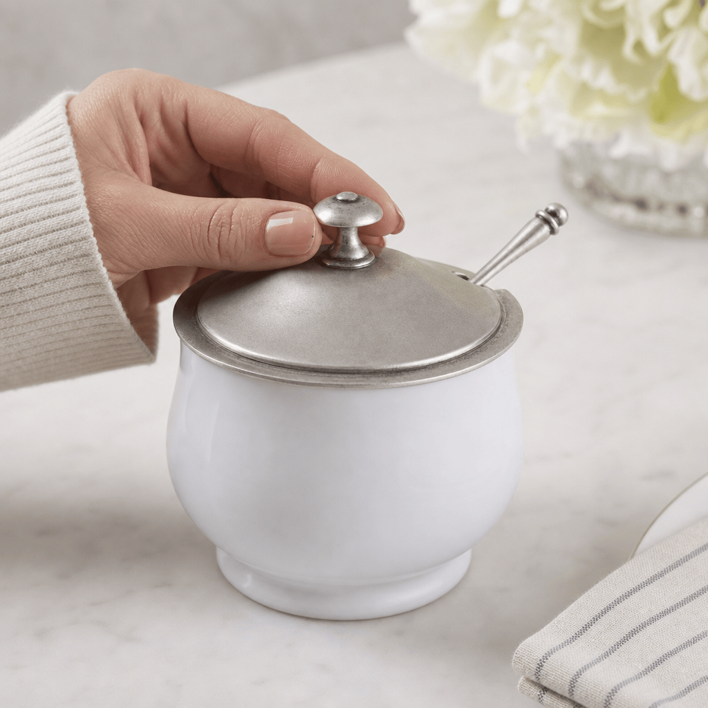 Classic Sugar Bowl and Spoon 10