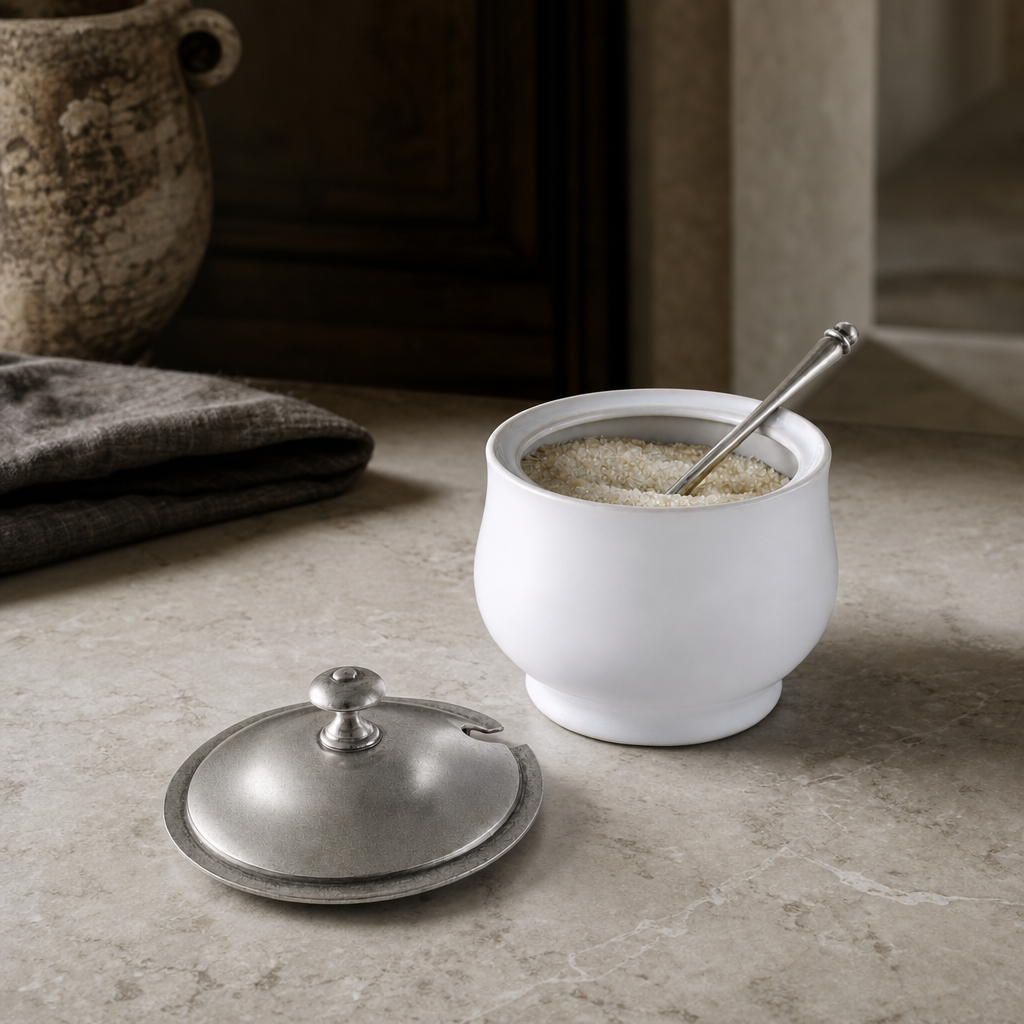 Classic Sugar Bowl and Spoon 4