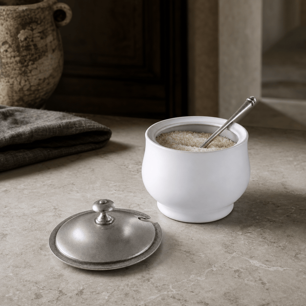 Classic Sugar Bowl and Spoon 4