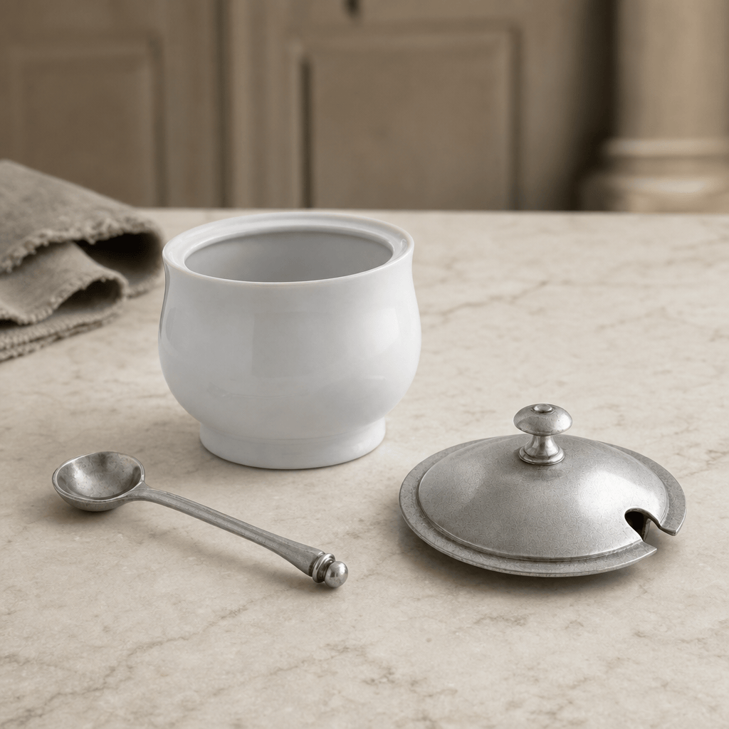 Classic Sugar Bowl and Spoon 5