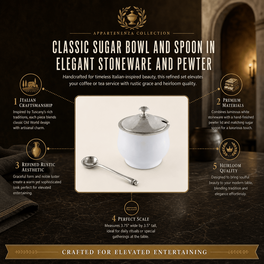 Classic Sugar Bowl and Spoon 11