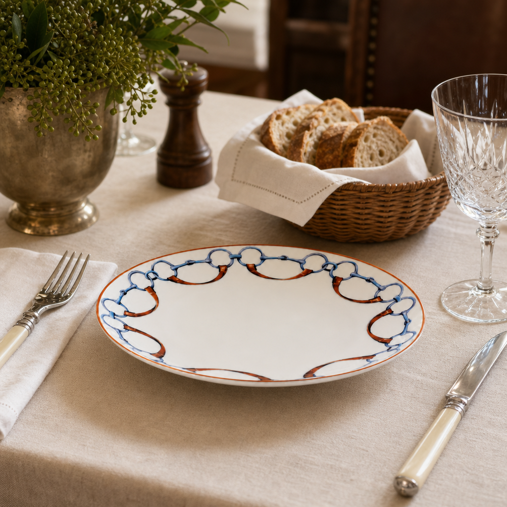 Wellington Bit Pattern Bone China Round Dinner Plate 5