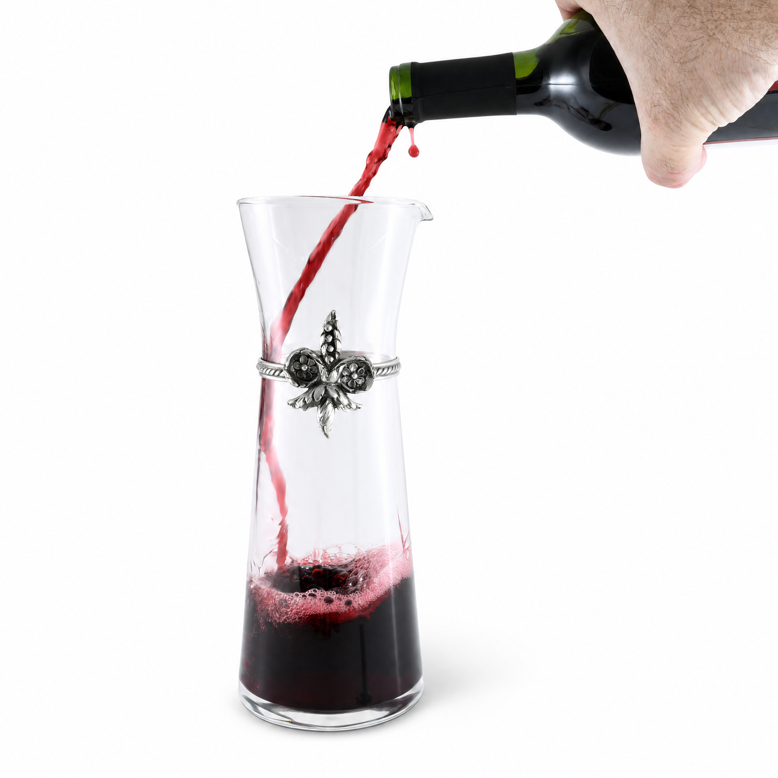 Fleur De Lis Wine Carafe 1